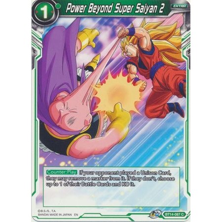 การ์ด Dragon Ball Power Beyond Super Saiyan 2 - BT14-087 - ทั่วไป