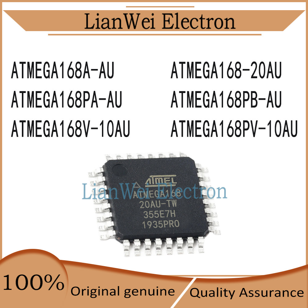 ใหม่ล่าสุด ATMEGA168A ATMEGA168 ATMEGA168PA ATMEGA168A-AU ATMEGA168-20AU ATMEGA168PB-AU ATMEGA168V-1