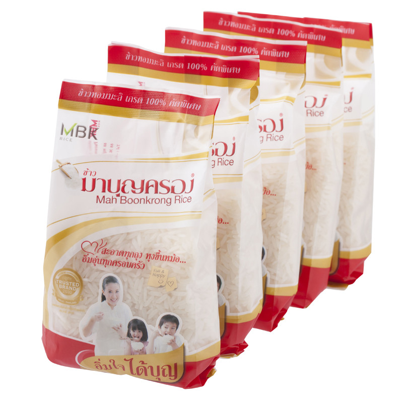 MAHBOONKRONG มาบุญครองข้าวหอมมะลิ 200กรัม แพค 5 [8850357001319]
