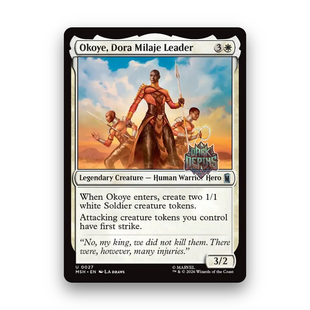[MTG] Okoye, Dora Milaje Leader (#27) [MSH] [WHITE] [UNCOM] | Magic the Gathering