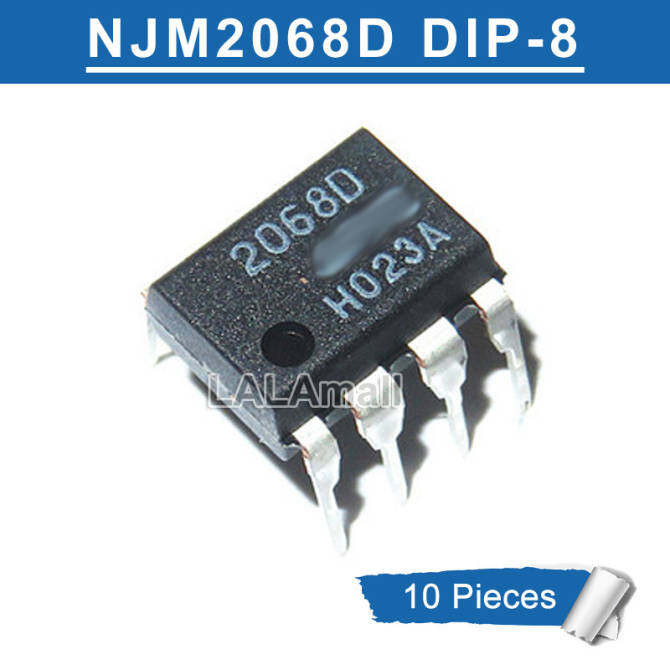 10pcs JRC2068D DIP-8 2068D DIP JRC2068 NJM2068 DIP8 Dual Operational Amplifier ใหม่เดิม