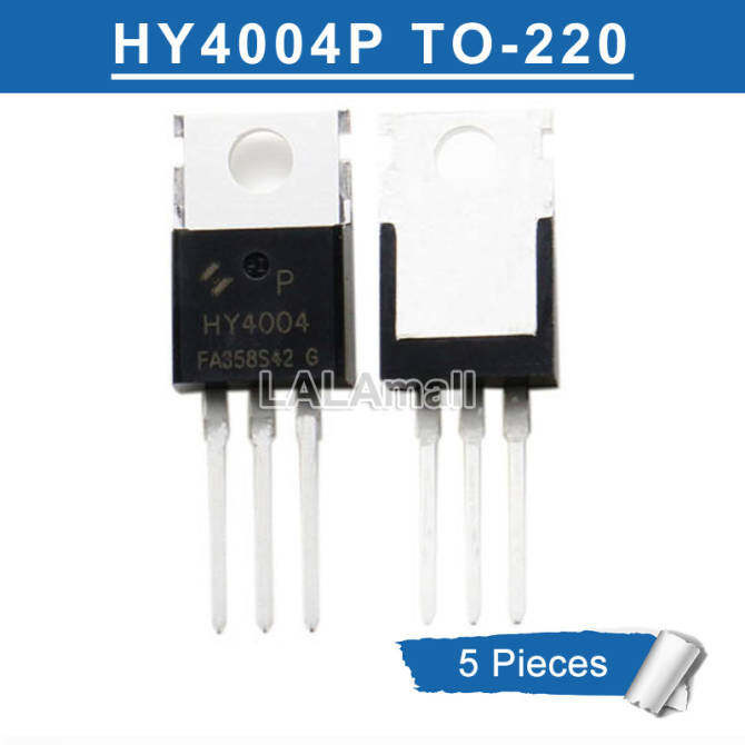 5pcs HY4004 TO-220 HY4004P TO220 N-channel 40V/208A MOSFET ทรานซิสเตอร์ใหม่เปลี่ยน IRFB7446 IRF1404Z