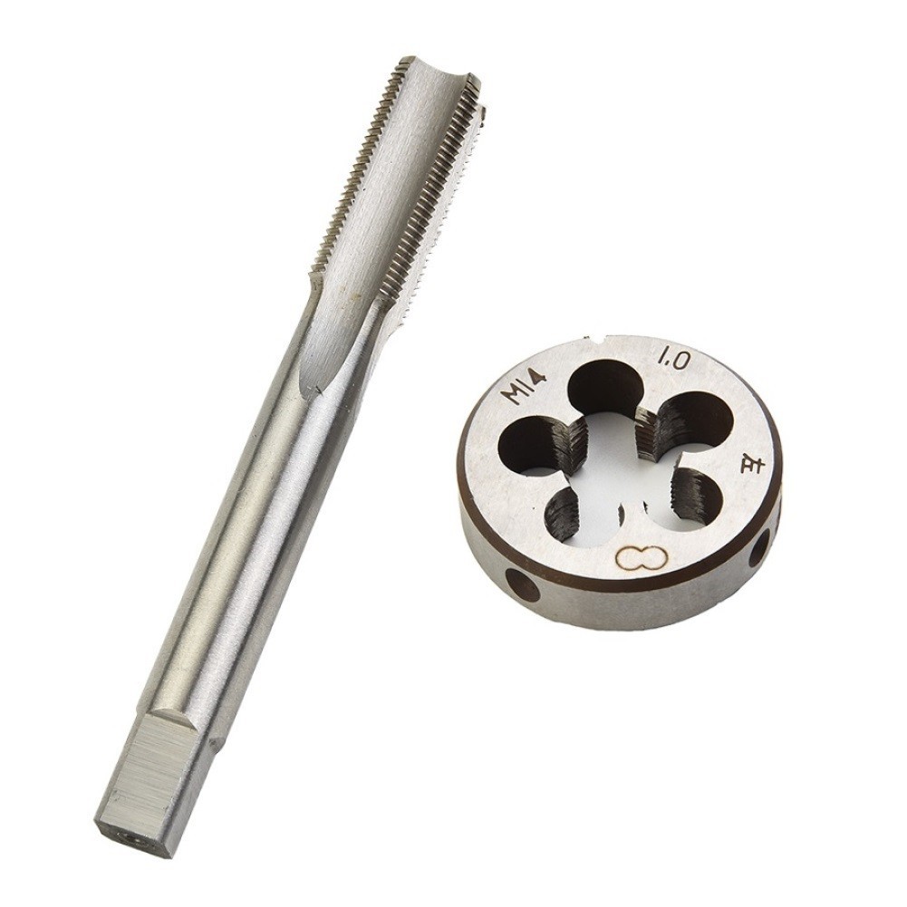 HSS สําหรับ M14 x 1.0 มม.แตะและสําหรับ M14 x 1.0 มม.Die ด้ายเมตริกซ้ายโลหะเครื่องมือ