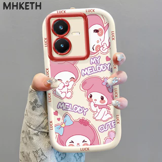 MHKETH เคสสำหรับ VIVO Y22 Y22s เคสโทรศัพท์ซิลิโคนรูปการ์ตูนน่ารักแสดงบุคลิกภาพ