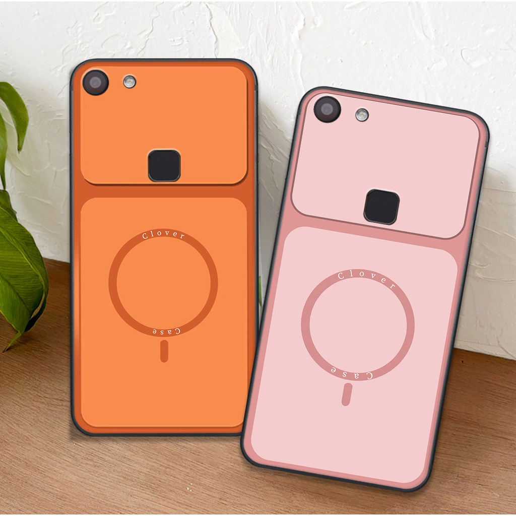 เคสสําหรับ Vivo V3 / V3 MAX / V7 / V7 Plus / V7+ พร้อมเคสโคลเวอร์พื้นฐานพิมพ์วงกลม