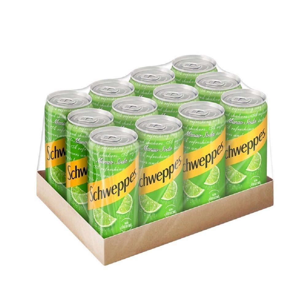 [สินค้าส่งด่วน] ชเวปส์เครื่องดื่มมะนาวโซดา 330CC. แพ็ค 12