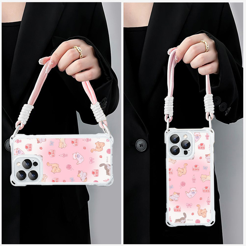 Cat Lanyard High Class น่ารักแฟนซีกรณี Samsung A16 5G A56 5G A06 4G A36 5G A54 A14 5G A05S A13 5G A5