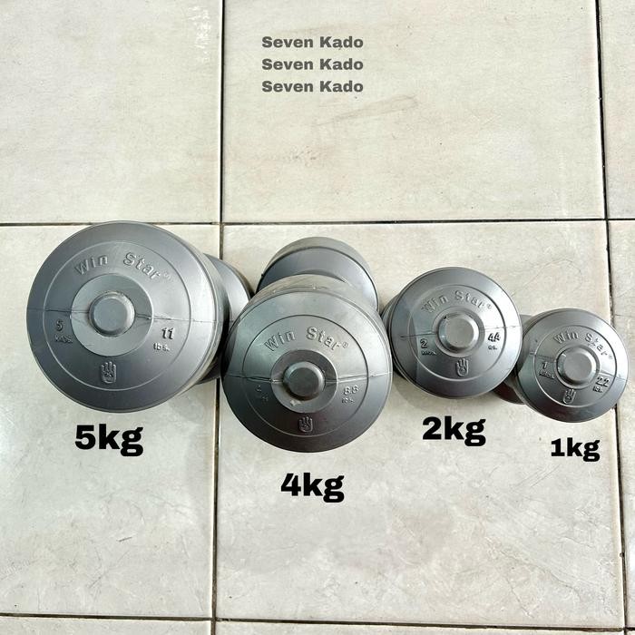 Choice - Win Star Barbell / Win Star Dumbbell 5Kg 4Kg 2Kg 1Kg ยกน้ําหนัก Winstar