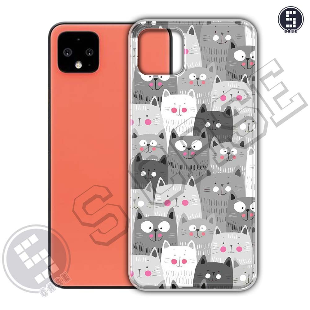 เคสสําหรับ Google Pixel 4 XL, Pixel 4 หลายรุ่น SLC02 Love Cats