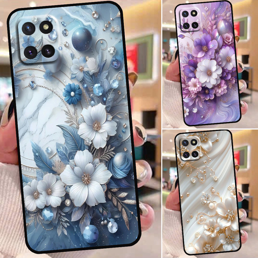 เคส Samsung Note 10 Lite / S10 Lite พิมพ์ลายดอกไม้สุดหรู