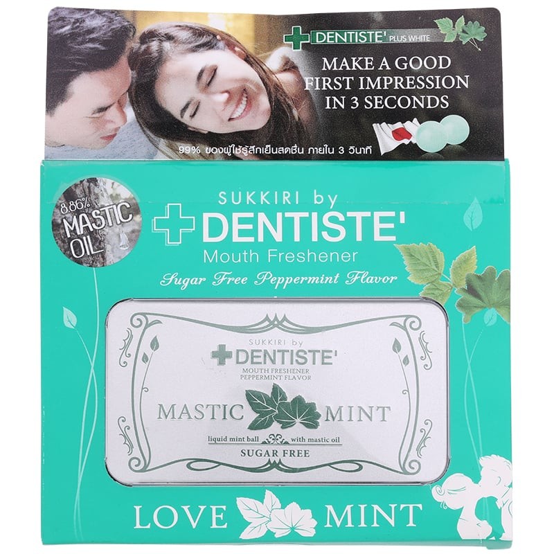 DENTISTE เดนทิสเต้เม็ดอมกลิ่นเปปเปอร์มินต์ 4.4กรัม [9300807059593]