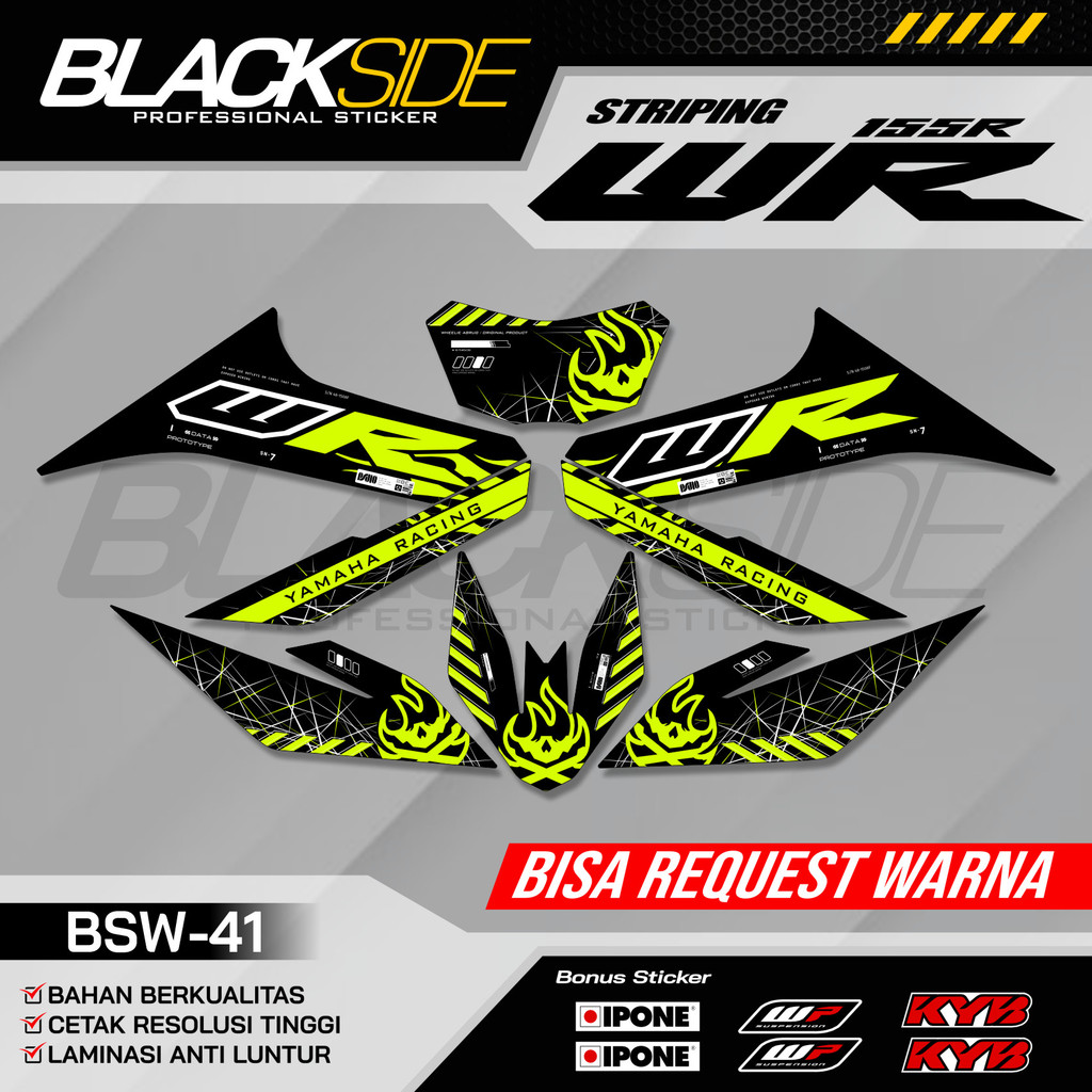 Yamaha WR 155 Striping - รายชื่อสติ๊กเกอร์ WR 155 - 41