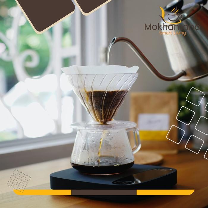 Mokhastock LITE V60 Coffee Paper Filter VCF 01 40W Coffee Paper (สีขาว)