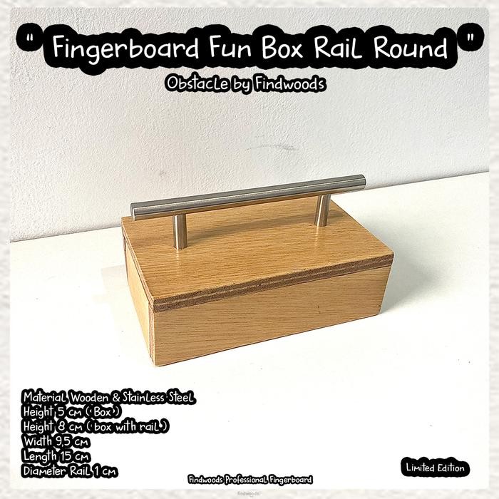 Fingerboard Fun Box Rail Round หลีกเลี่ยงอุปสรรค Findwoods