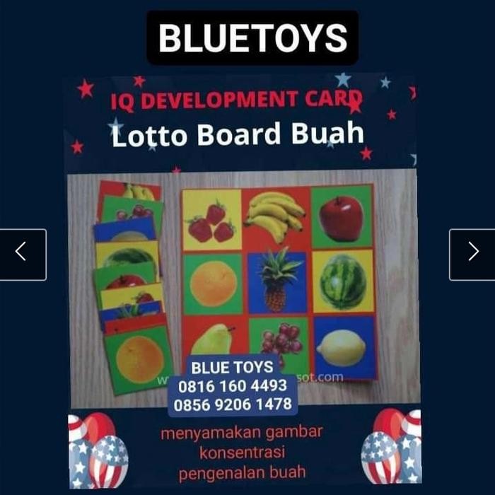 การ์ดบําบัด SPECH AUTISM AUTISM LOTTO BOARD ผลไม้ IQ DEVELOPMENT CODE 824