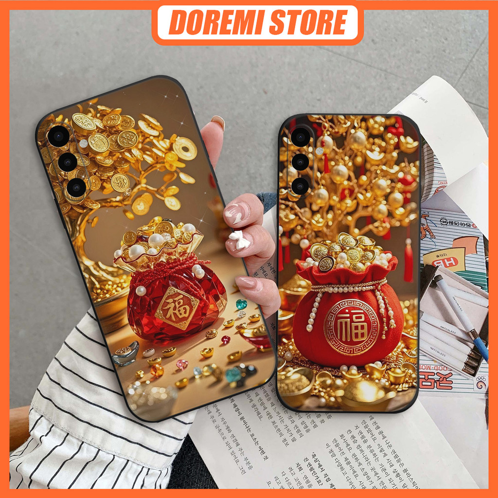 เคส Samsung A07 / A17 4G 5G พิมพ์ลายกระเป๋านําโชค โชคลาภ