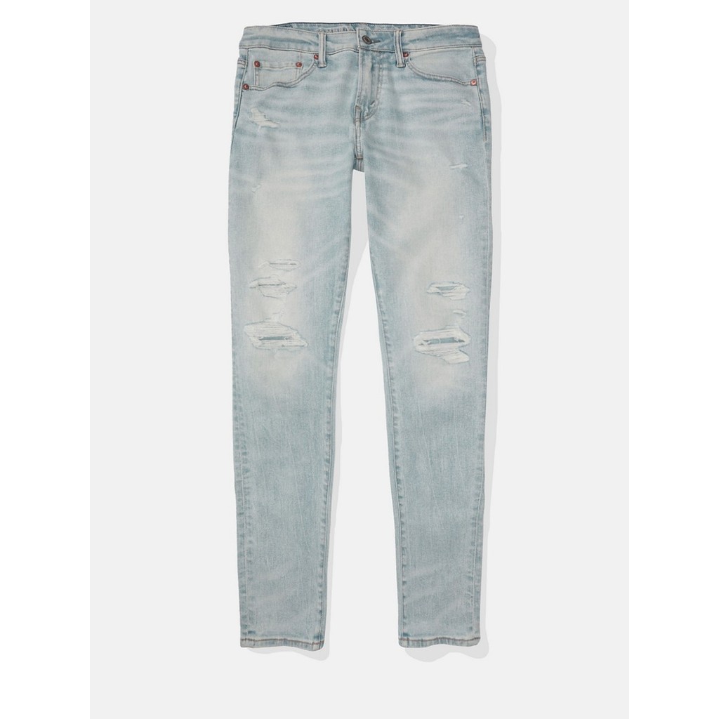 American Eagle جينز رجالي سكيني ممزق — صورة 3