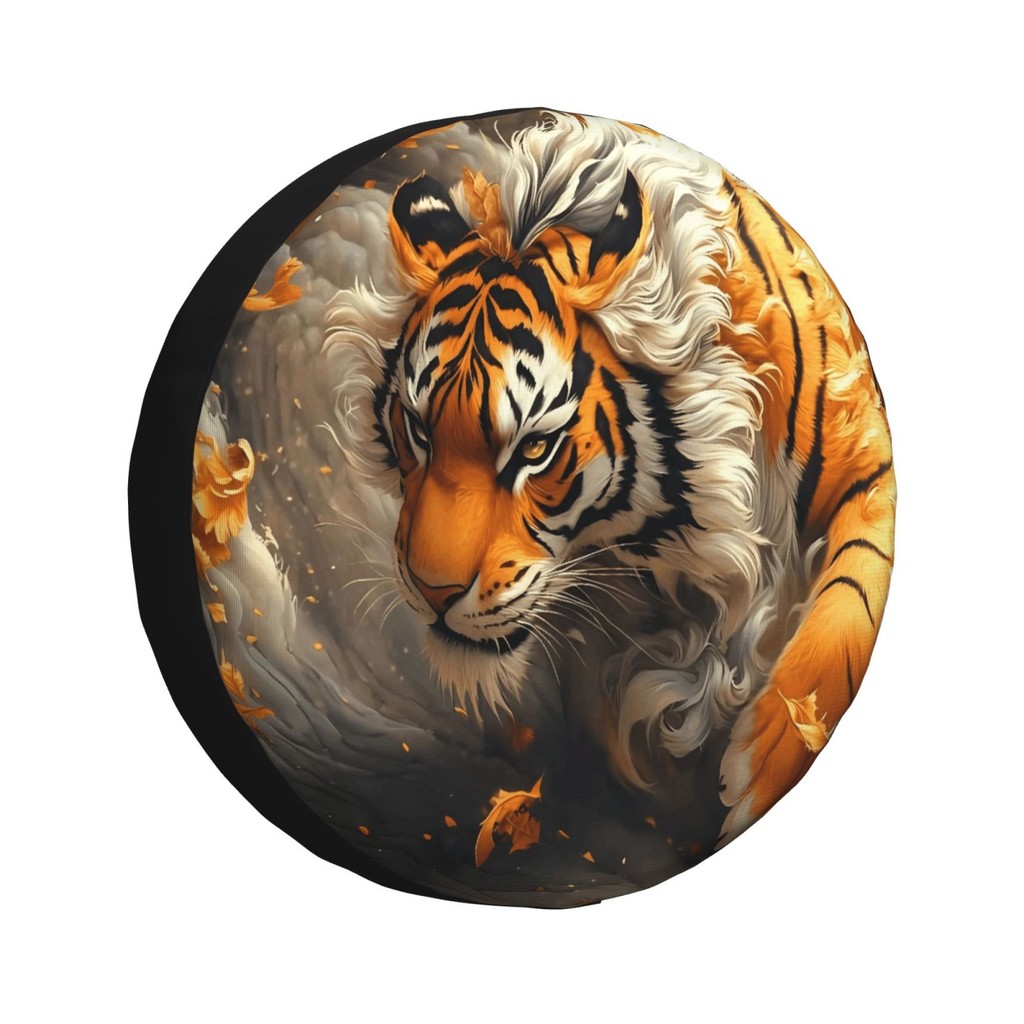 ฝาครอบยางรถยนต์เสือ, 14 15 16 17 นิ้วกันน้ําและกันฝุ่นหลายขนาด, ฝาครอบยางอะไหล่, พอดีสากล,