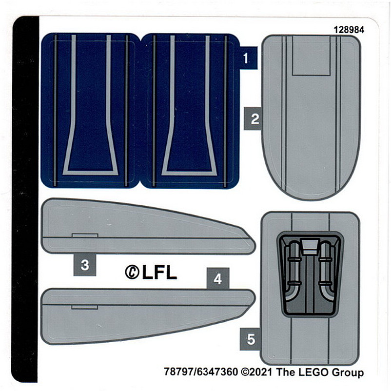Brick2cube Part - Sticker Sheet for Set 75316 - (78797/6347360) - 75316stk01