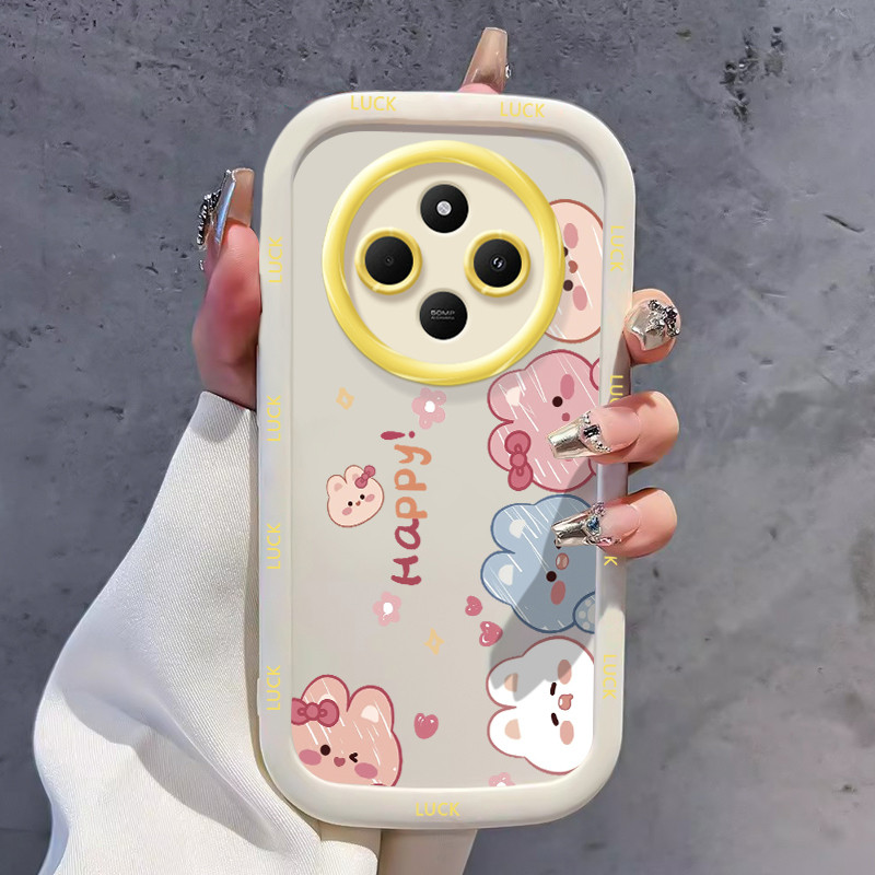 เคสสำหรับ Xiaomi Redmi 14C 5G A4 5G A14R 5G POCO C75 5G POCO M7 5G เคสโทรศัพท์หมีกระต่ายซิลิโคนกันกระแทก - รูปที่ 5