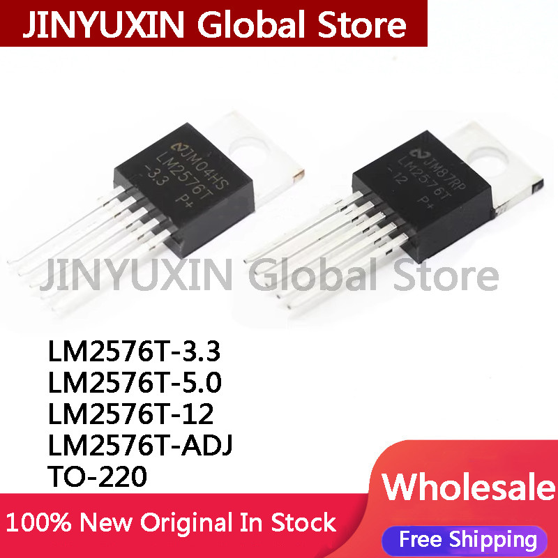 10 ชิ้นใหม่ LM2576T 3.3 LM2576T 5.0 LM2576T 12 LM2576T ADJ LM2576 อินไลน์ TO-220-5 switching regulat
