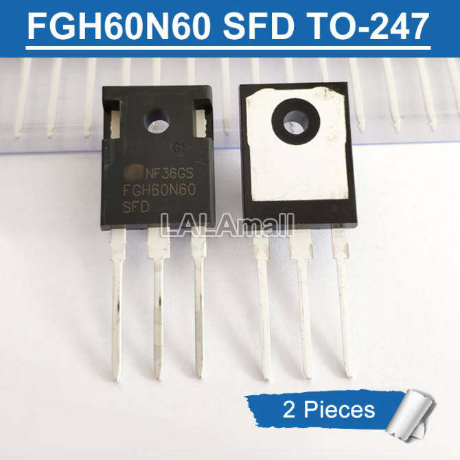 2pcs FGH60N60 SFD TO-247 FGH60N60SFD TO247 60N60 60N60SFD 600V/60A IGBT ทรานซิสเตอร์สําหรับอินเวอร์เ