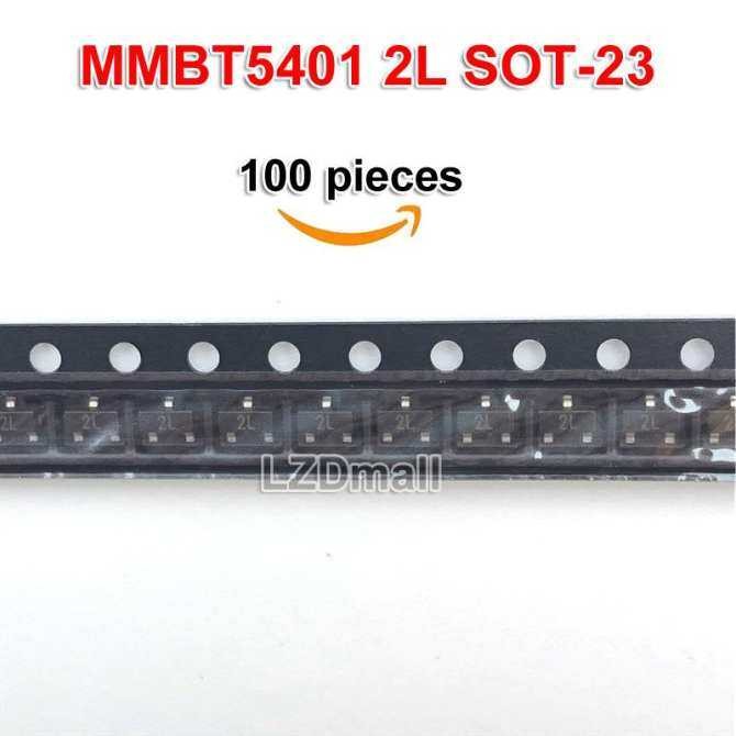 100 ชิ้น MMBT5401 2L SOT-23 2N5401 MMBT5401LT1G SOT23-3 SMD PNP ทรานซิสเตอร์ใหม่เดิม