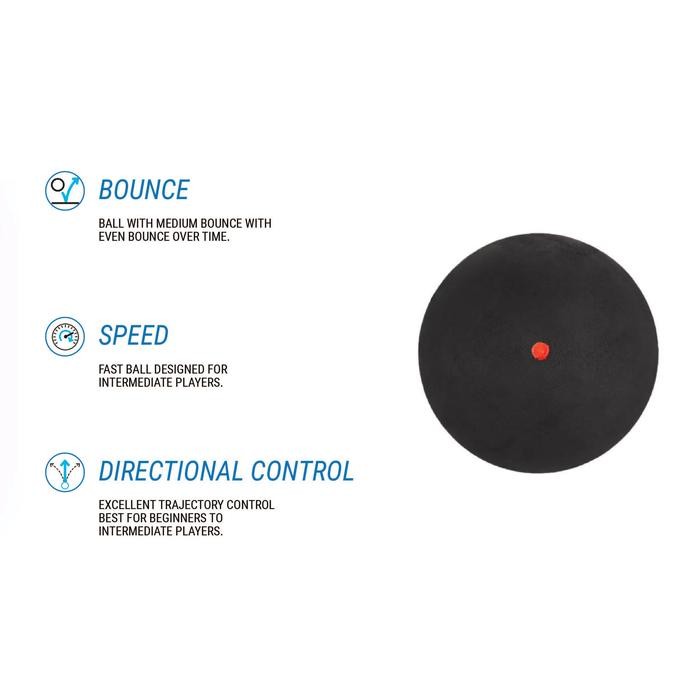 MERAH Decathlon Opfeel Red Dot Squash Ball Sb 560 Twin-Pack - 8649204