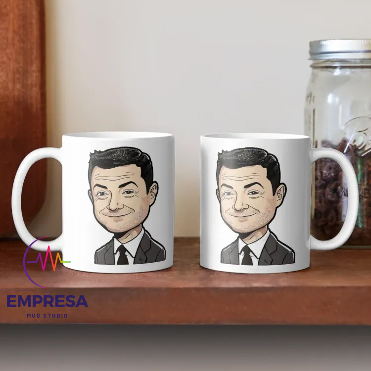 Jimmy Kimmel ดื่มแก้วถ้วยของขวัญขัดขวางแก้วกาแฟ