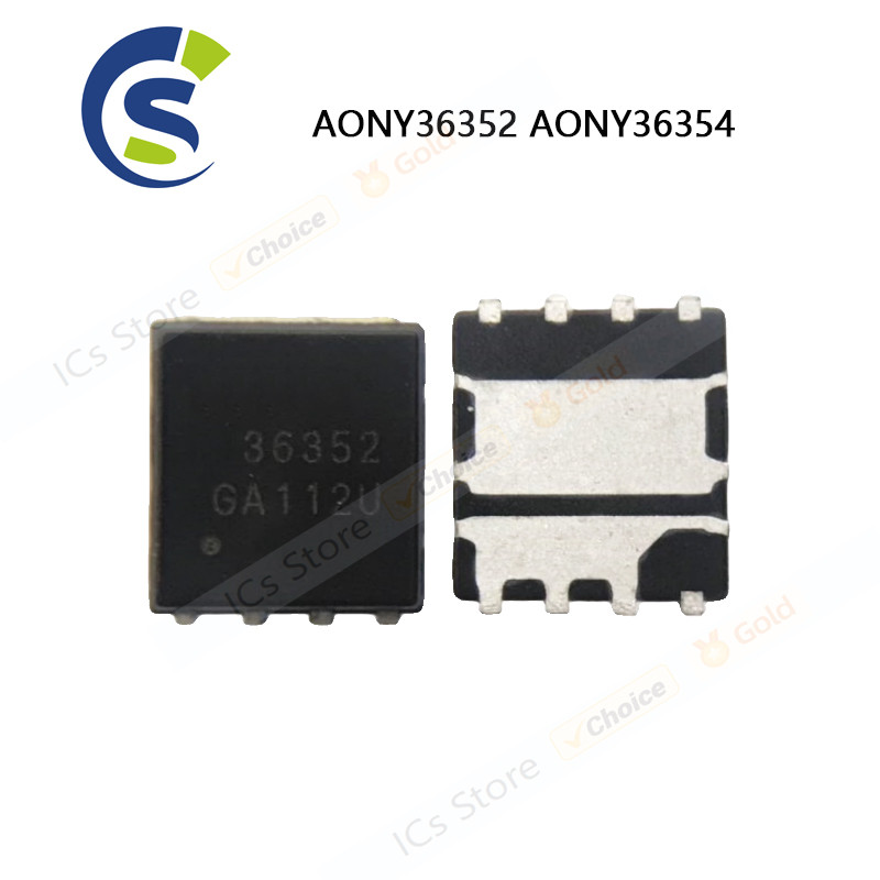 10PCS 100% ใหม่ AONY36352 AONY36354 AON36352 ATO36354 AO36352 AO36354 363354 QFN-8 ชิปเซ็ต