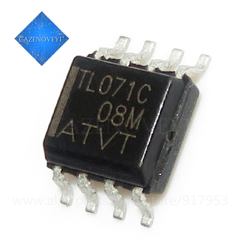 10 ชิ้น/ล็อต TL071CDR SOP-8 TL071CD 071 TL071 071C TL07 071CD ในสต็อก