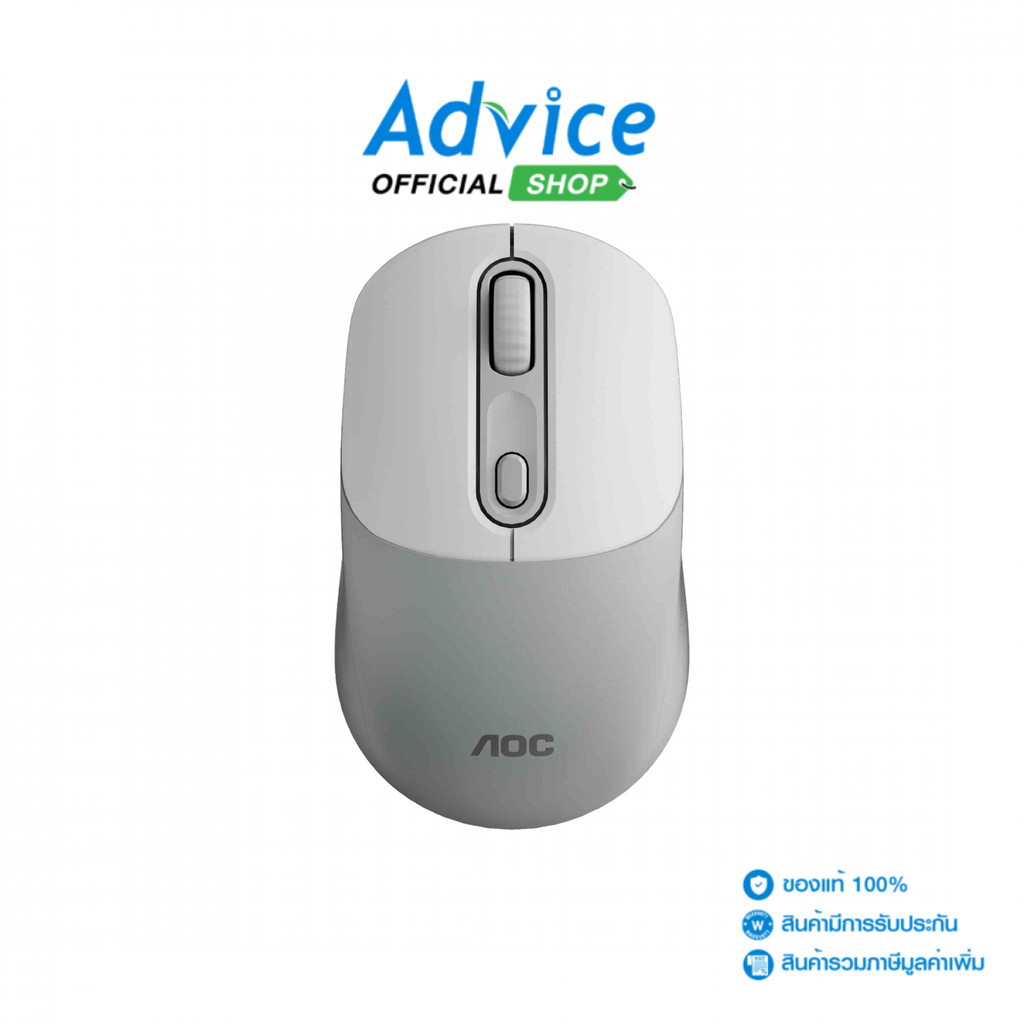 AOC MOUSE WIRELESS (เมาส์ไร้สาย) MS300 WHITE (BLUETOOTH) - A0174061