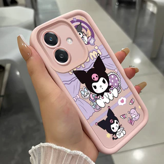 เคสสำหรับ OPPO A3 4G A3 Pro 5G A3X 4G A3X 5G A40 A60 5G เคสโทรศัพท์กระต่ายสามสีซิลิโคนกันกระแทก