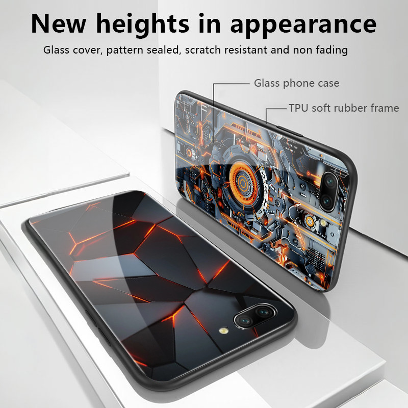 เคสสำหรับ Redmi 14C 4G 14C 5G A4 5G 14R 5G POCO C75 5G M7 5G เคสโทรศัพท์ฝาครอบด้านหลังกันกระแทกแก้วเมชาที่ทันสมัย - รูปที่ 4