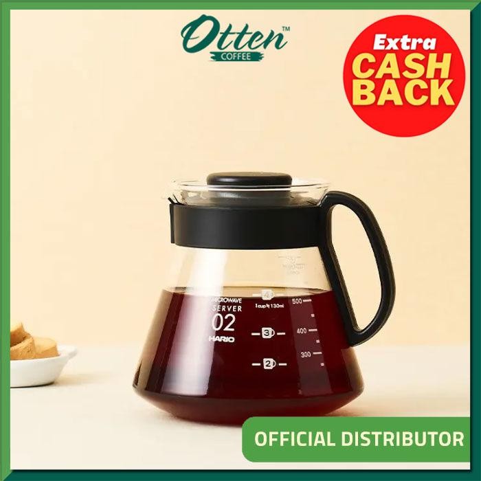 Hario - Range Server XVD-60B - Coffee Server 600ML หม้อกาแฟแก้ว