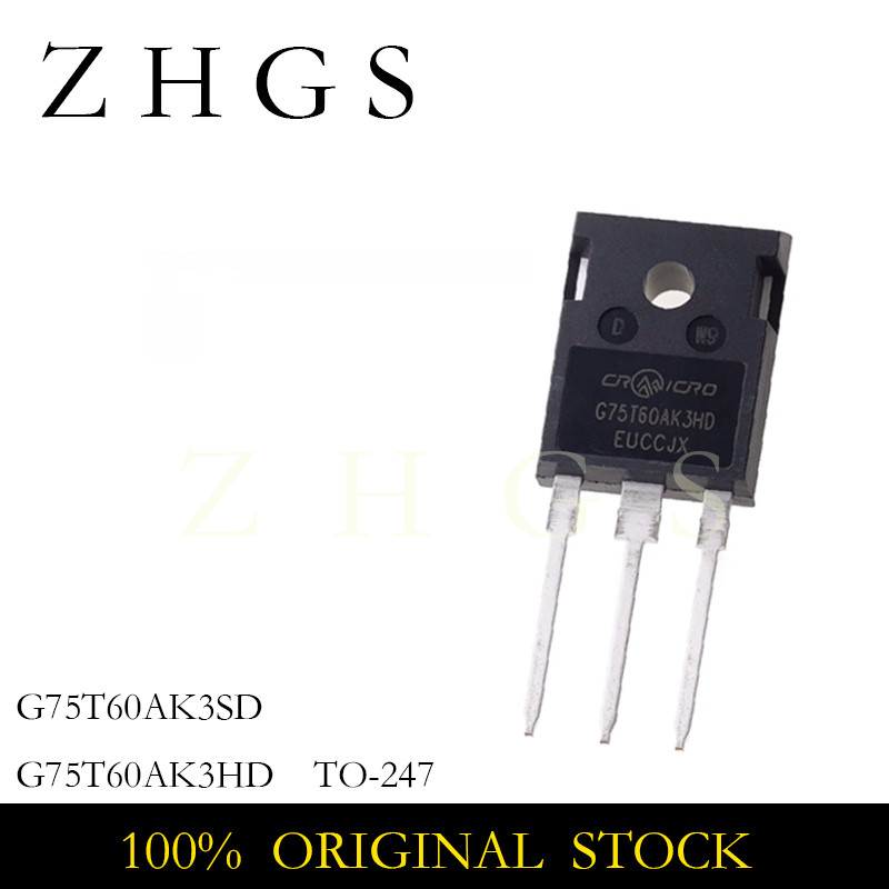 5PCS CRG75T60AK3SD CRG75T60AK3HD G75T60AK3SD G75T60AK3HD TO-247 IGBT 75A 600V POEWR ทรานซิสเตอร์สต็อ