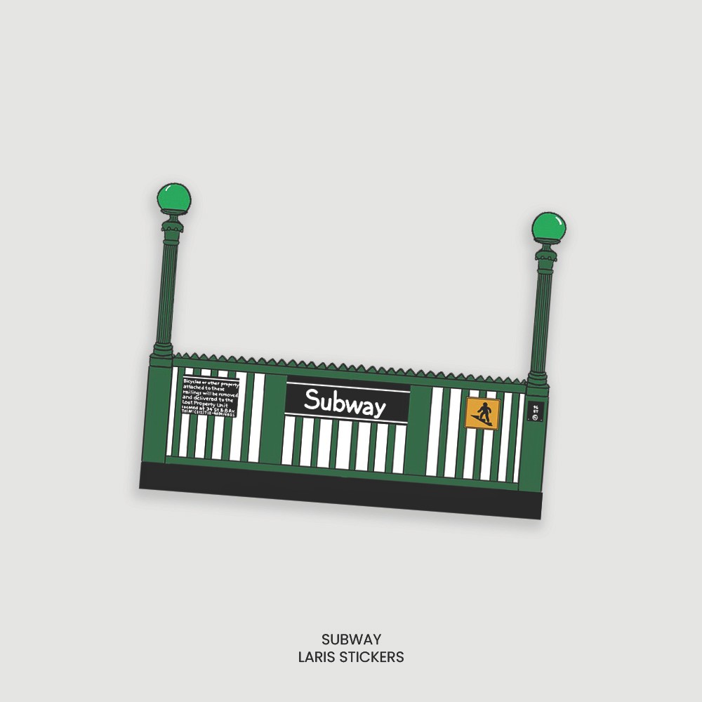 สติ๊กเกอร์ตัด New York Subway