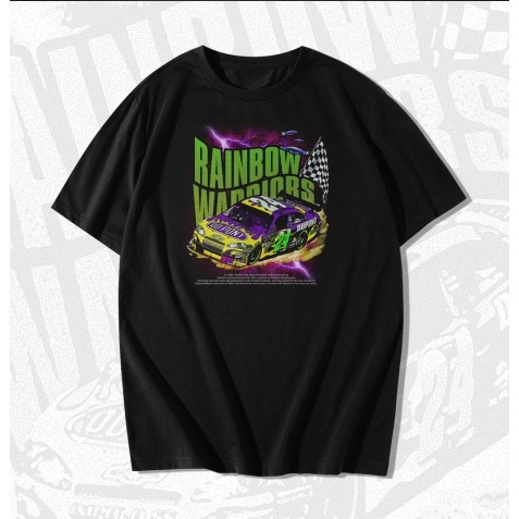 NASCAR RAINBOW WARRIORS Tshirt / Baju Microfiber Jersi / Jersey Sublimation / Tshirt Jersey