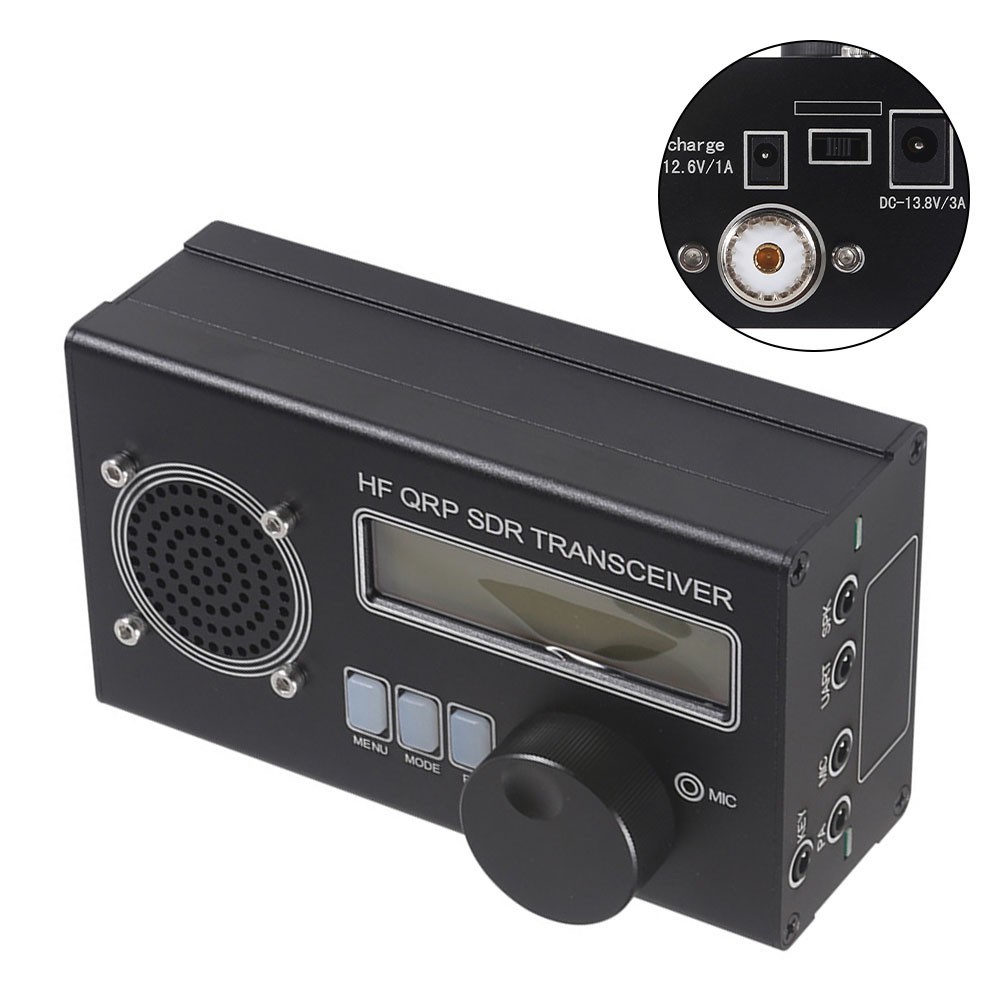 (ใหม่) USDX 8-Band HF QRP Transceiver CW Shortwave Transceiver พร้อมไมโครโฟน