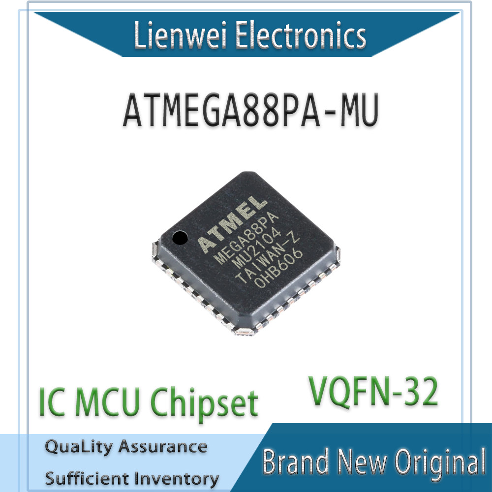 ของแท้ 100% MEGA88PA ATMEGA88PA-MU ATMEGA88PA IC MCU Chipset VQFN-32