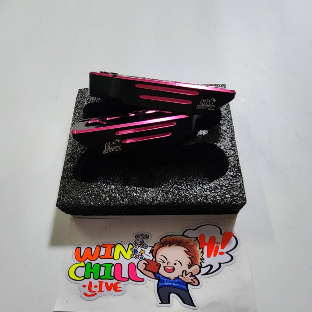 ZERN8.1 พักเท้าหลัง จีออโน่ GIORNO งานCNC สีชมพูตัดดำ