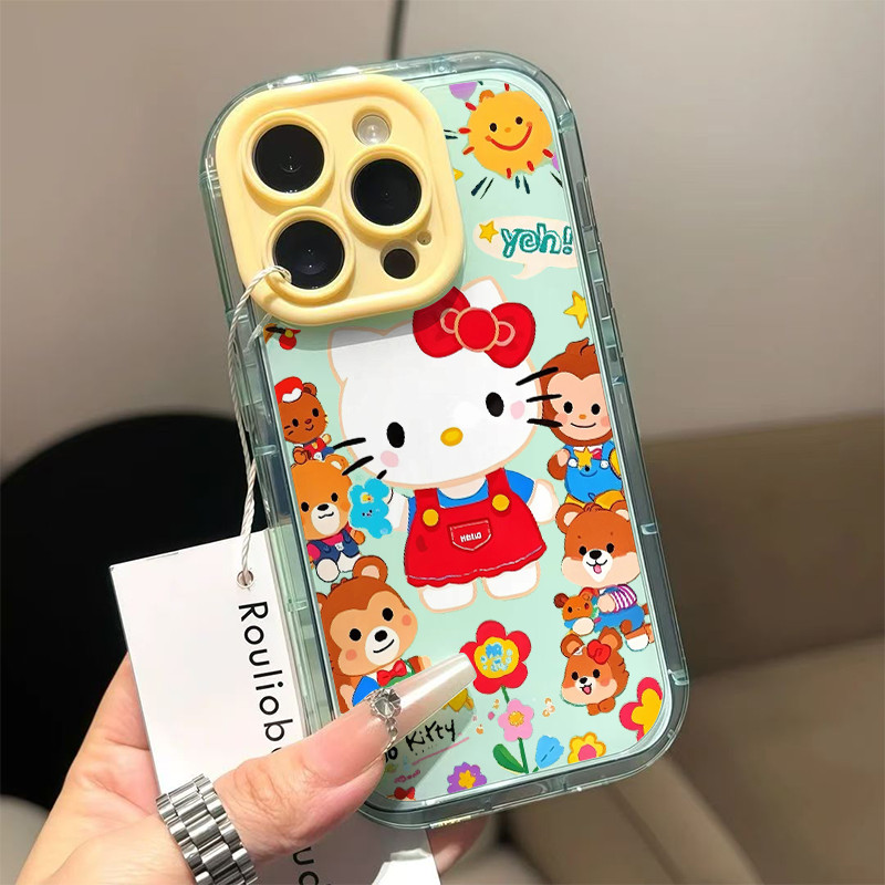 Halo Kitty Candy Color Transfer Casing Xiaomi 15T Pro M7 Plus C85 14T Pro Poco C71 X7 Pro 11 Lite M5
