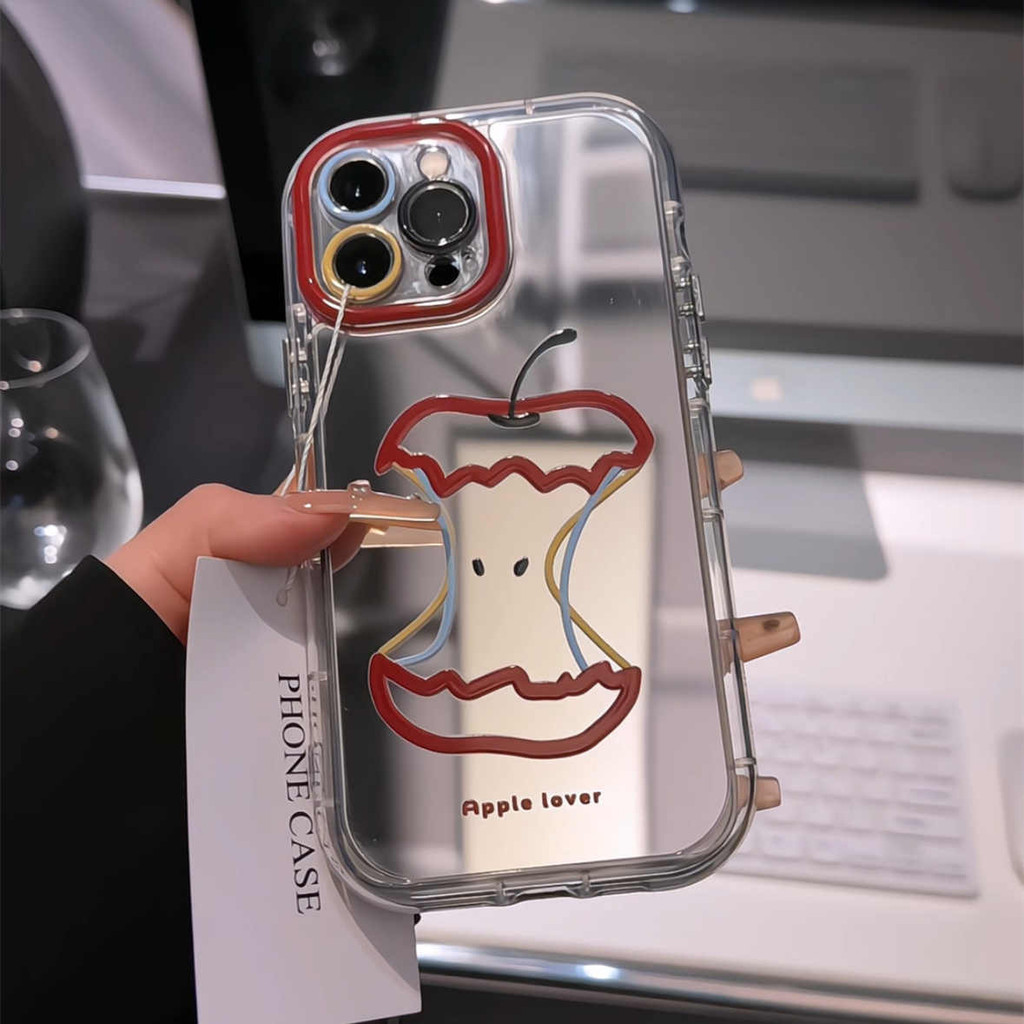 HP ล่าสุด Apple Mirror Line Case Iphone 13 11 15 Pro Max 15 Promax 16 Pro Max Ip13 Ip11 7 8 Plus 12 