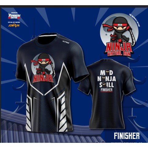Ninja Virtual Run Tshirt / Baju Microfiber Jersi / Jersey Sublimation / Tshirt Jersey