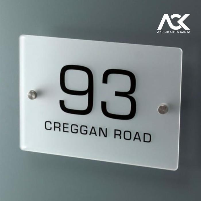 Luxury Simple Medium Jumbo Matte Acrylic House Number