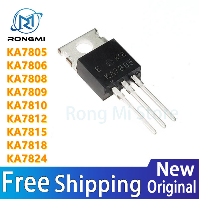 10 ชิ้น KA7805 KA7806 KA7808 KA7809 KA7810 KA7812 KA7815 KA7824 TO-220 IC ในสต็อก