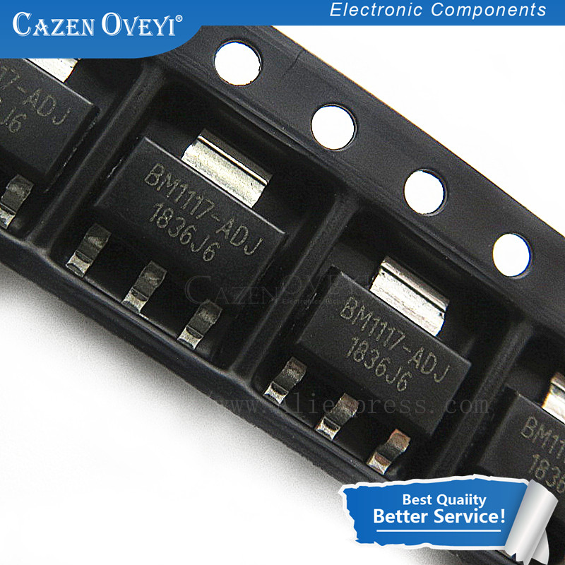 5 ชิ้น/ล็อต LM1117IMPX 3.3 N05B LM1117IMPX 5.0 N06B LM1117MPX ADJ N03A BM1117 ADJ BM1117 SOT 223 ในส