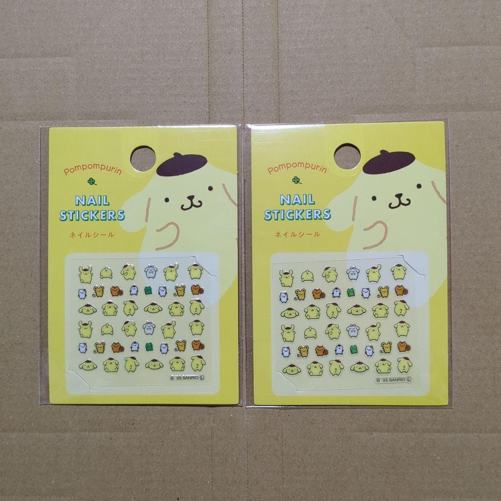 【Direct from Japan】สติ๊กเกอร์ติดเล็บ Sanrio Pompompurin (ชุด 2 ชิ้น) จาก Daiso【Japan Exclusive】