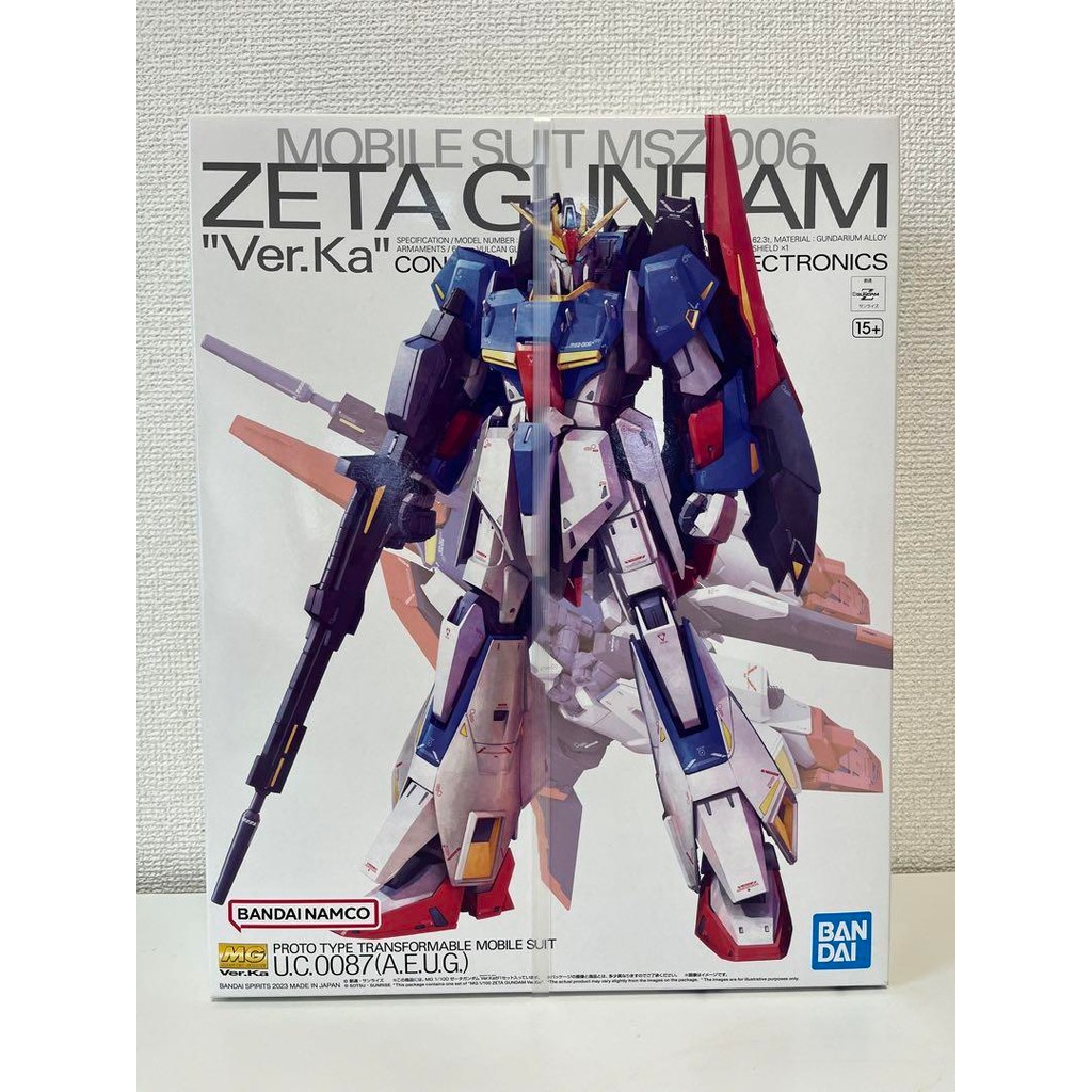 【Direct from Japan】MG Zeta Gundam Ver.Ka Mobile Suit Z Gundam 1/100 ของใหม่ยังไม่ได้ประกอบ【Japan Exc