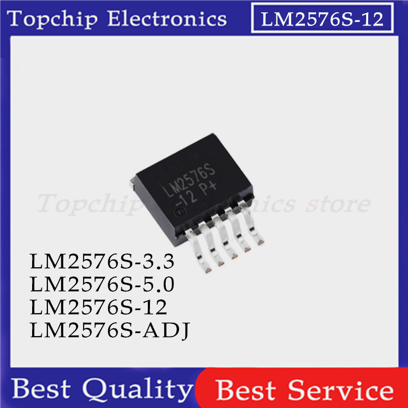 ยี่ห้อใหม่ 10PCS LM2596S-ADJ TO263 LM2596-ADJ TO-263 LM2596S-5.0 LM2596-5.0 LM2596S-3.3 LM2576S-3.3 